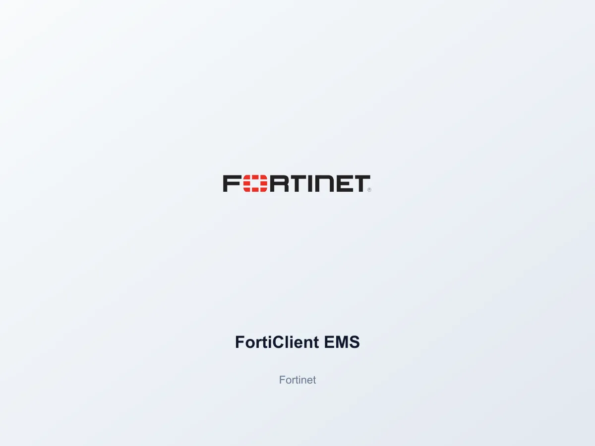 FortiClient EMS