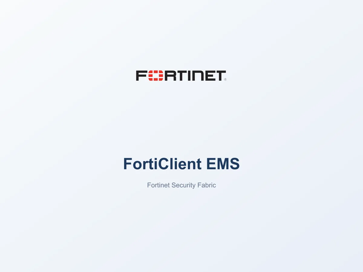 FortiClient EMS