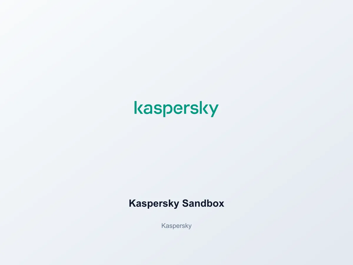 Kaspersky Sandbox