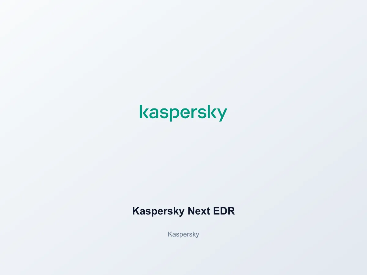 Kaspersky Next EDR