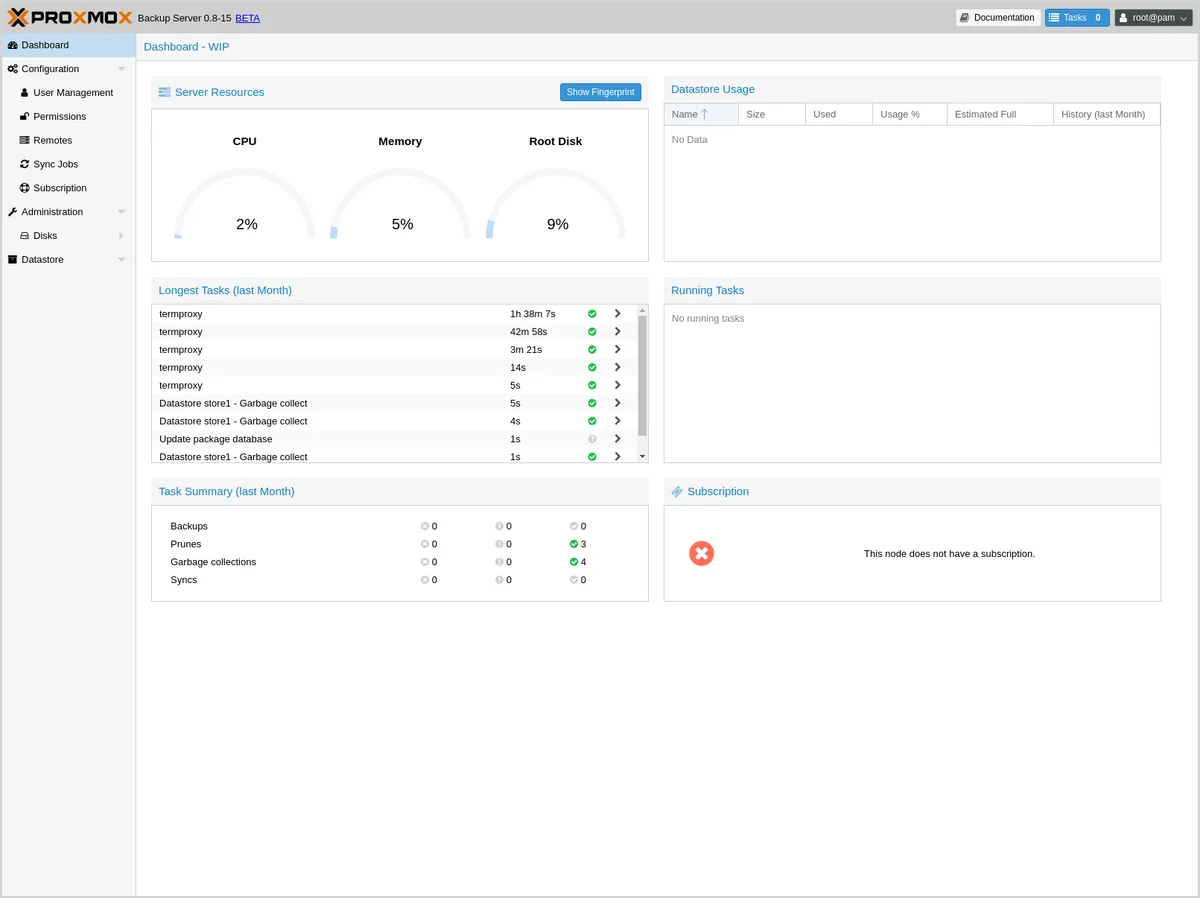 Proxmox Backup Server (PBS)