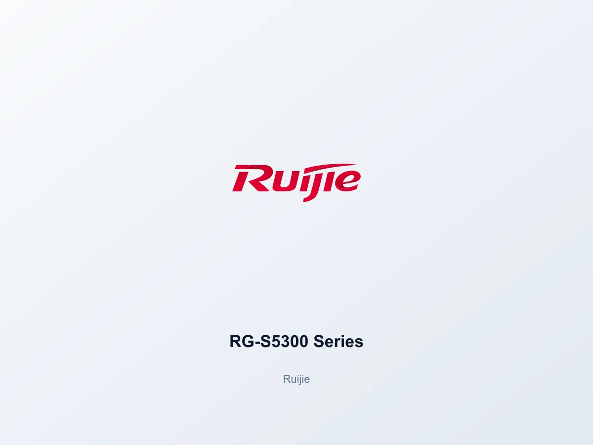 RG-S5300 Series