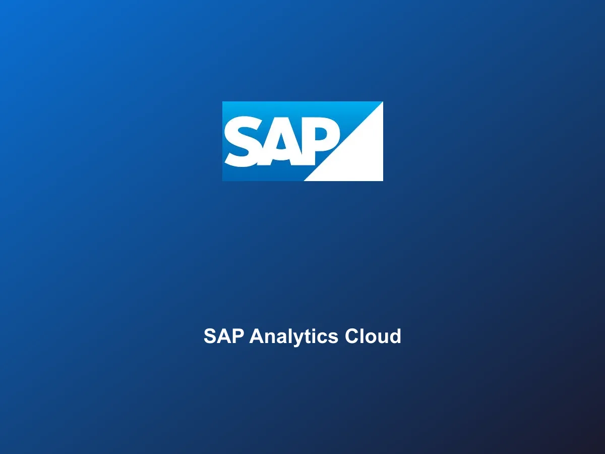 SAP Analytics Cloud