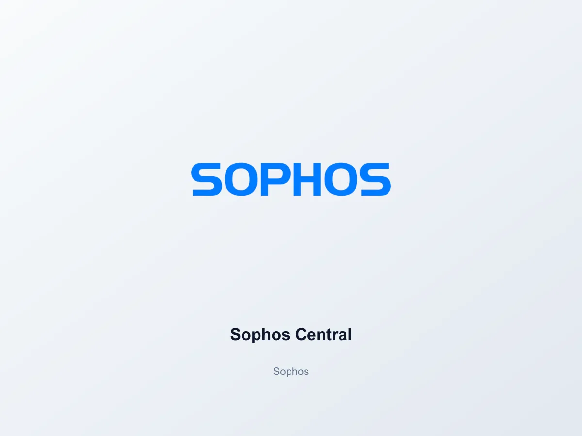 Sophos Central