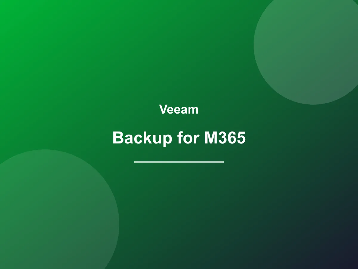 Veeam Backup for Microsoft 365