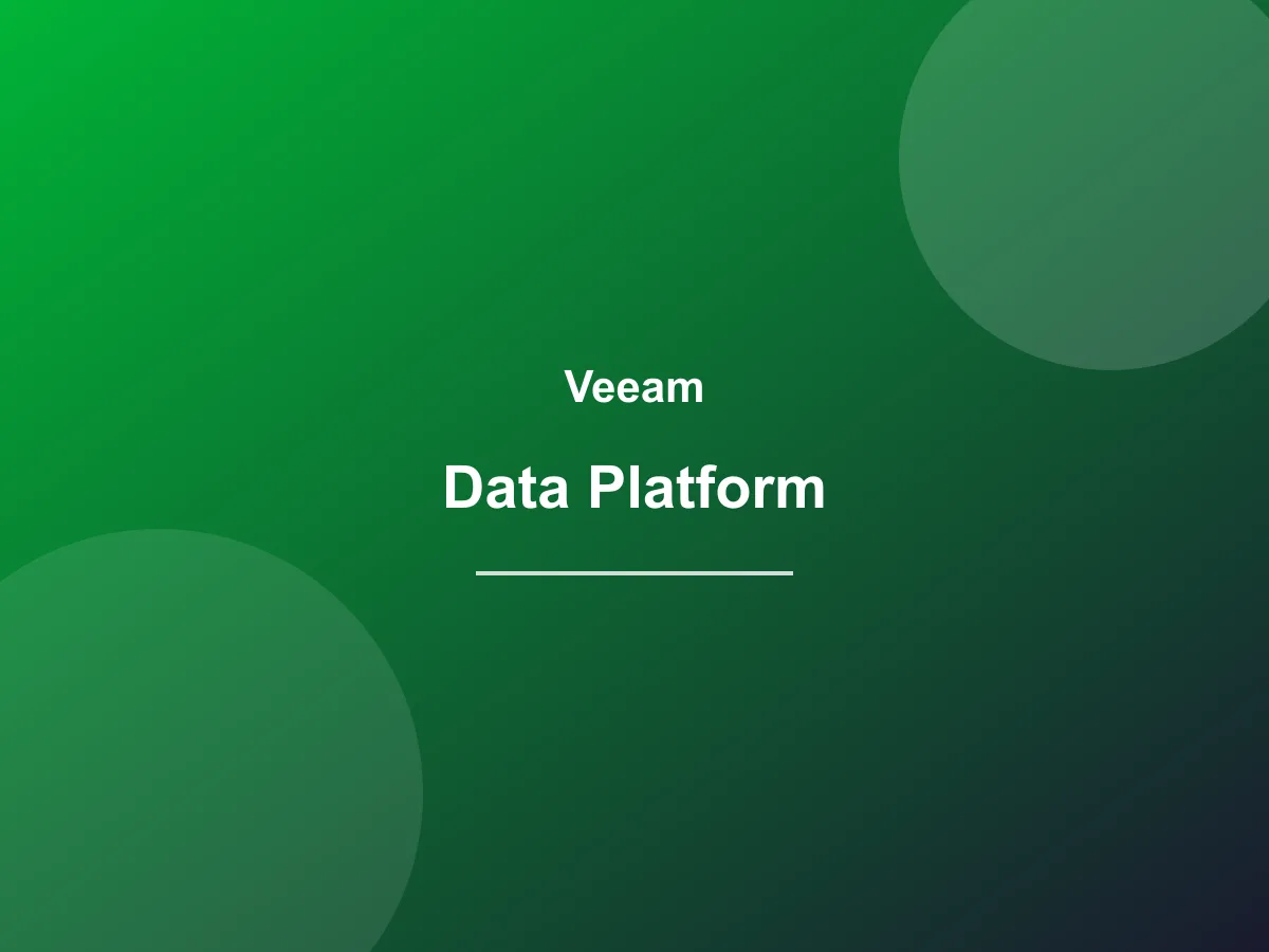 Veeam Data Platform