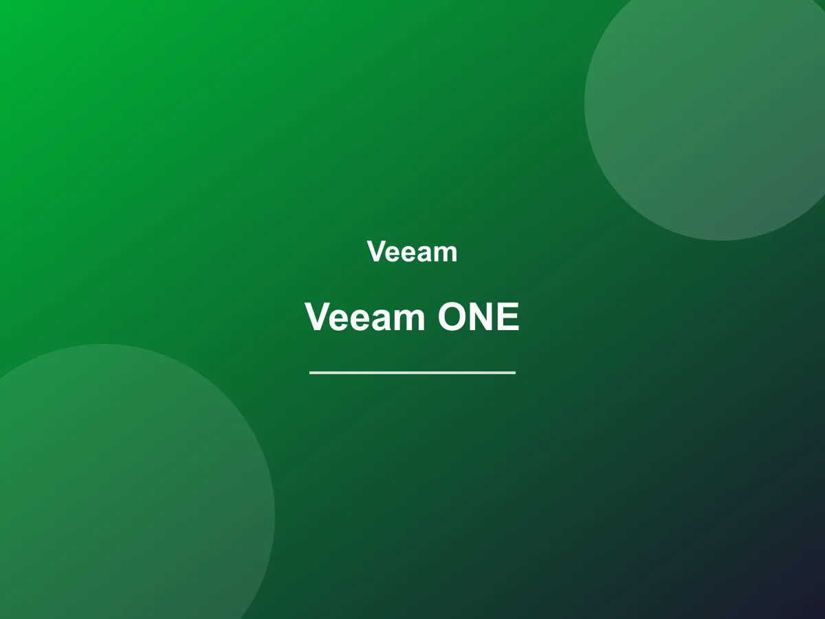 Veeam ONE
